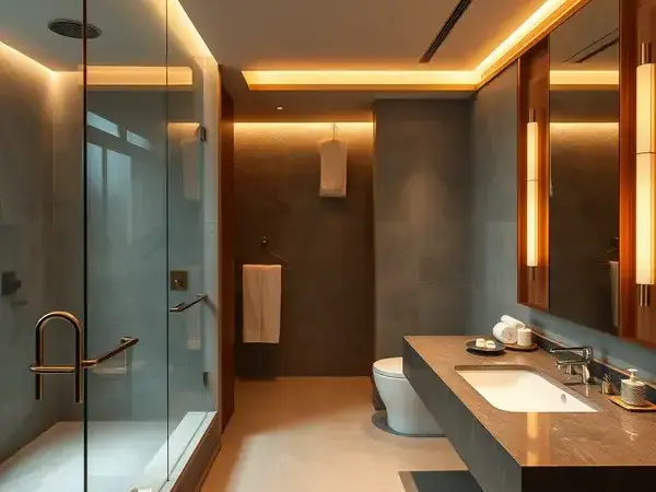 5つ星ホテルのバスルーム